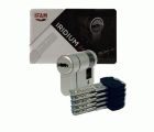 CILINDRO IRIDIUM M IRM1030NR - 10 x 30 - NÍQUEL - MEDIO CILINDRO CON LENGÜETA REGULABLE